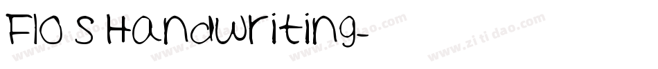Flo s Handwriting字体转换